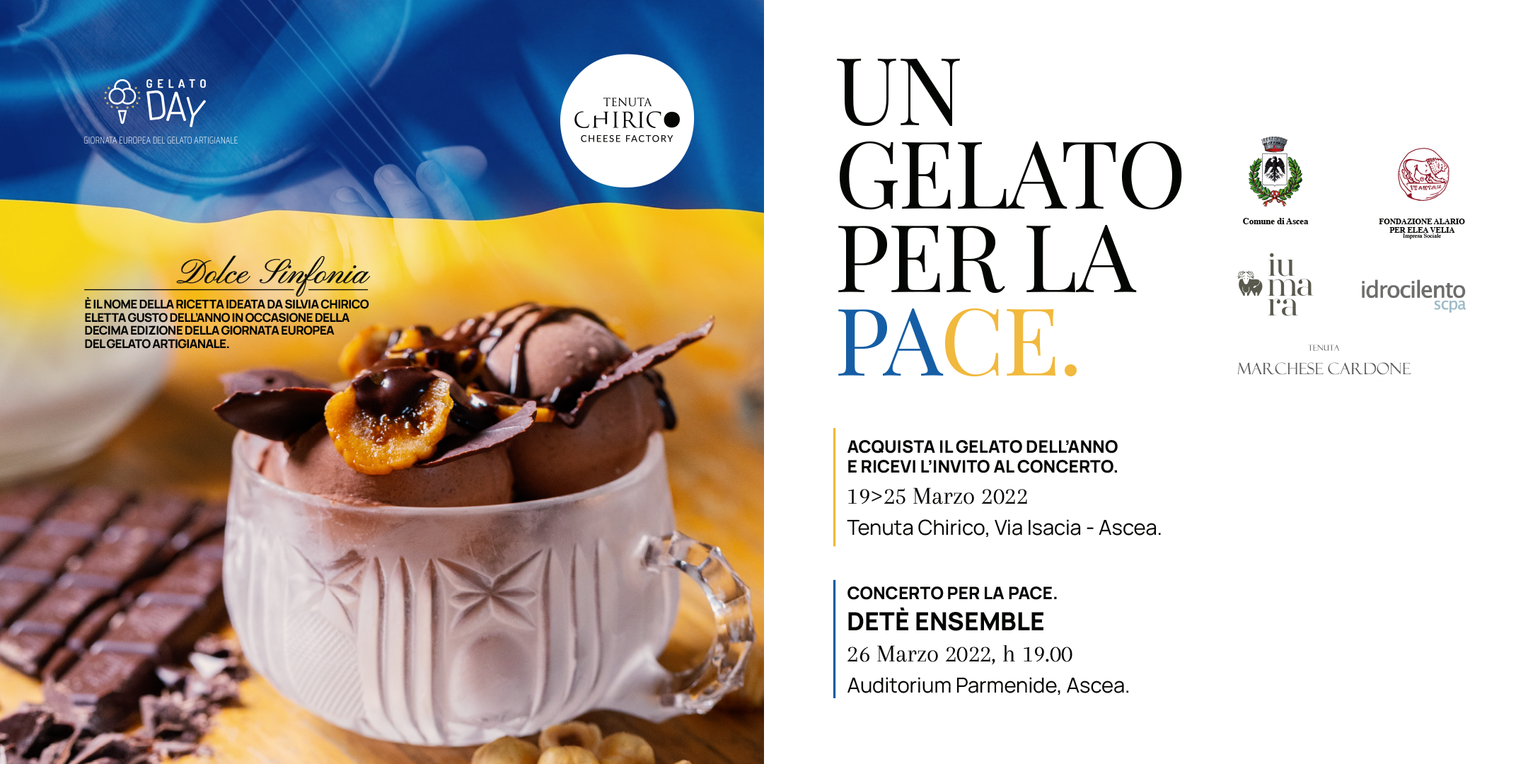 UN GELATO PER LA PACE: concerto per l'Ucraina
